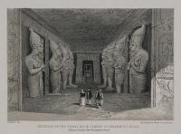 Interior of the Great Rock Temple Of Ibsamboul, Nubia.