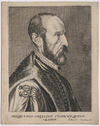 Abrahamus Ortelius Cosmographus Regius.