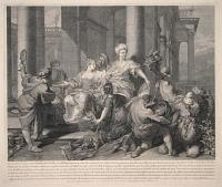 [Achilles and the daughters of King Lykodemes looking at the gifts sent by Ulysses.]