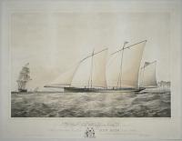 To the Rt. Honble. Lord Willoughby de Eresby, this print of The Lugger Yacht 'New Moon', 220 Tons, is respectfully dedicated by His very obedient Servant, Wm Foster.