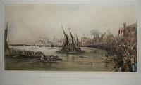 To the Gentlemen of the Oxford and Cambridge University Boat Club This View of Mortlake with the Boat Race April 4th 1868