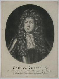 Edward Russell Esqr. One of their Maties. most Honoble. Privy Council, Admiral of their Maties. Fleet & Treasurer of their Maties. Navy. &c.