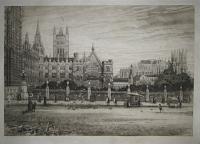 North side of the Palace of Westminster, Clock Tower, New Palace Yard, Westminster Hall.