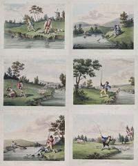 [Set of six fishing prints.] Fishers _ Singular & Plural.