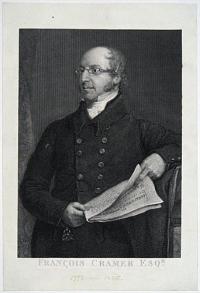 François Cramer Esqr. [in underneath:] 1772 - 1848.