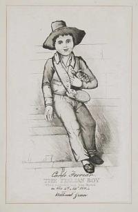 The Italian Boy Who is supposed to have been Burked. [In Ink:] Carlo Ferriar on the 4th Novr. 1831 in Bethnal Green.