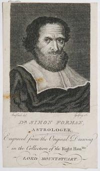 Dr. Simon Forman, Astrologer. Engraved from the Original Drawing in the Collection of the Right Hon.ble Lord Mountstuart.