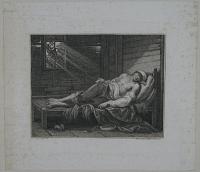[A pauper lying in bed; possibly the boy poet Thomas Chatterton?]