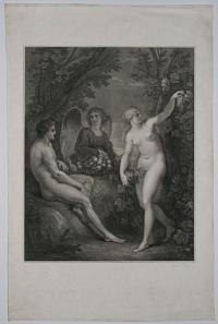 [Adam, Eve and the Archangel Gabriel.]