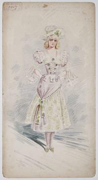 2957. For H.a. Freeman's Pantomime. Marqery Daw 1d dress. No Tights.