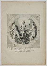 Venus se plaint à Jupiter de la Tempête que Junon a excitée contre Enée. Virg. Eneide L.1.v.233.