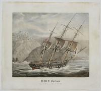H.M.S. Barham. Entering the Harbour of Milo 26. Feb.y 1832.