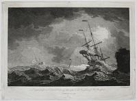 [A stormy sea with two ships and a buoy at centre.]  Engraved after an Original Picture of Monamy in the possession of Mr Bradford.