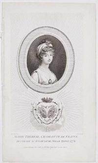 Marie Thérèse, Charlotte de France, Duchesse dAngouleme née le 19 Dec 1778.