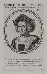 Christophorus Columbus Liguriensis Indiarum Primus Inventor Anno 1492