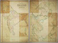 Map of India and China , Burmah, Siam, Malay, Peninsula and the Empire of Anam,