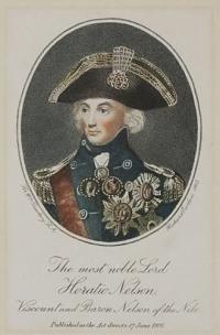 The most noble Lord Horatio Nelson. Viscount and Baron Nelson of the Nile.