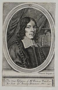 The true Effigies of Mr. Thomas Powell. Aet Suae 20 Annoque Dommini 1676.