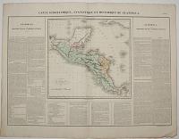Carte Géographique, Statistique et Historique de Guatimala.