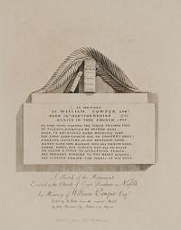 A Sketch of the Monument Erected in the Church of East Dereham in Norfolk in Memory of William Cowper Es.re