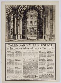 Calendarium Londinense or the London Almanack for the Year 1932. Number 10 Downing Street Whitehall.