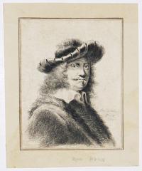 [Man in hat and fur-trimmed gown]