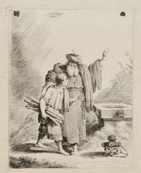 [Abraham offering up his son Isaac]
