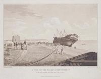 A View of the Thames East-Indiaman. As she lay stranded near East Bourne in Feb. 1822.