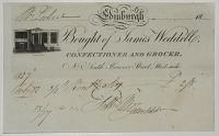 [Confectioner.] Edinburgh. Bought of James Weddell, Confectioner and Grocer,