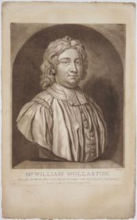 Mr. William Wollaston.  Done after the Marble Bust, in Her Majesty's Hermitage in the Royal Garden at Richmond.
