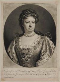 Serenissima Anna D.G. Mag. Brit. Fran. et Hiber. Regina &c. Inaugurata XXIII.o die Aprilis Anno 1702.