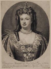 Serenissima Anna D.G. Angl. Scot. Fran. et Hiber. Regina &c. Inaugurata XXIII.o die Aprilis Anno 1702.