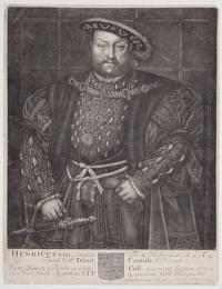 Henricus VIII Angliae Fr: & Hiberniae R.E.X