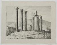 [Columns of a ruined temple, Athens.]