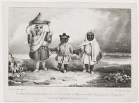 A white Moorish Boy, with a dish of Couscassow, a Timbuctoo Slave Child, and a free Negro Boy.