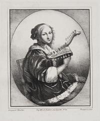 [Girl Playing a Lute.]