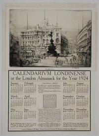 Calendarium Londinense or the London Almanack for the Year 1924.