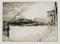[Factories on the Thames.]