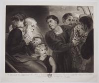 To Abraham Goldsmid Esq.r This Plate of Joseph's Bretheren Presenting his Bloody Coat to Jacob their Father,