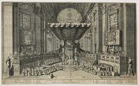 Theatre dressé dans l'Eglise de St Pierre pour la Canonization de quelques Saints sous le Pontificat de Clement XI en 1712