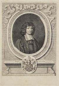 Isaacus Barrow S.T.P. Reg. Ma.ti A Sacris coll. S.S. Trini. Cantab. Praefec. Nec-Non Acad. Eiusdem Procanc: 1676.