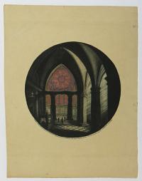 [Church interior with stained glass window.] No. [4]