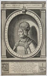 [Friedrich III] Imp. Cæs Fridericus IV Cogn. Pacificus Ernesti Austr. Fil. Rex. Romanorum.
