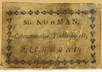 Mr Norman Cabinet-maker, Finkle-Street, Richmond.