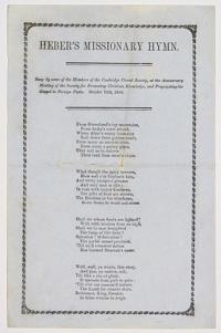 Heber's Missionary Hymn.