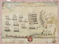 [Six of Caracogia's ships taken by the Prince of Hess near the port of La Goulette, Tunis, 24 September 1640]