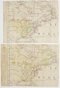 [Two exact cuttings from the 'Chart of the Atlantic Ocean, with the British, French & Spanish Settlements in North America, and the West Indies']