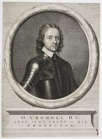 O. Cromwell D.G. Angl. Scot. Franc. et Fib. Protector.