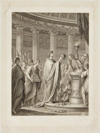 [Julius Caesar making an offering to the gods]