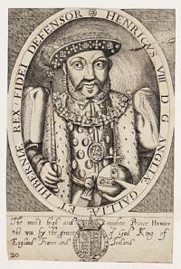 Henricus VIII D.G. Angliæ Galliæ et Hiberniæ Rex Fidei Defensor.